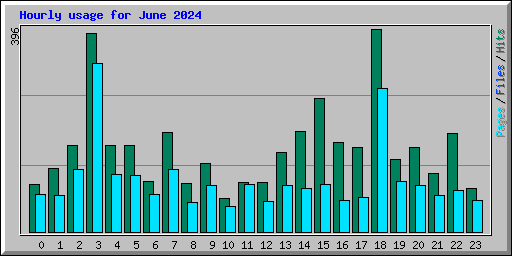 Hourly usage for June 2024